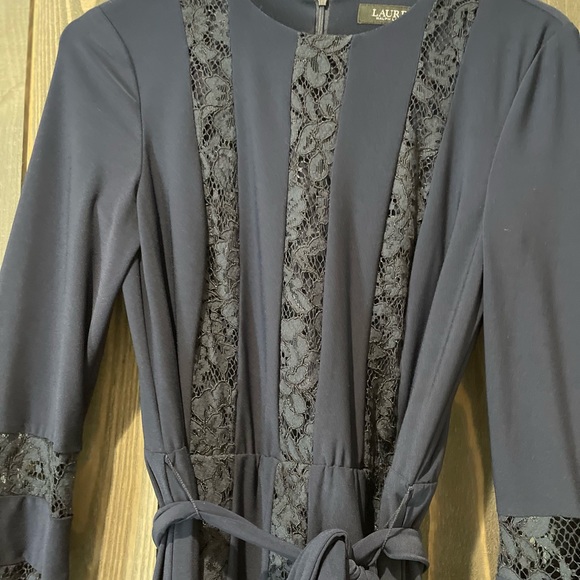 Lauren by Ralph Lauren Blue Lace Dress - Picture 4 of 6